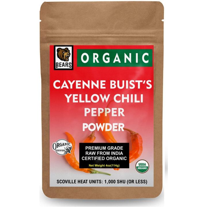 cayenne buist's yellow chili peppers powder 50g