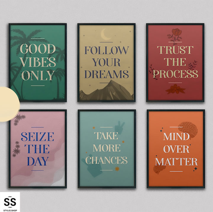 Wall Art Sign, Inspirational Quotes Family Wall Decoration Poster, Home ...