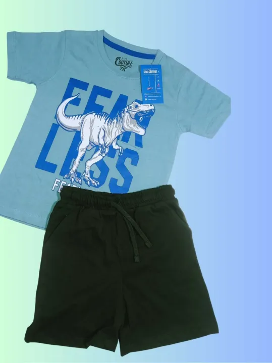 T-shirt%20And%20Short%20Pants%20For%20Kids%20Baby%20Boys%20%20Round%20Neck%20Short%20Sleeve%20Tee%20Top's%20Clothes%20sets%20Dresses%20outfit%20-%20Image%202