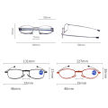 【Footprint】 ROOKIE Parents Portable With Original Box Blue Light Proof Grandmother Portability Grandfather +1.0 +1.5 +2.0 +2.5 +3.0 +3.5 +4.0 Spectacles Folding Eyeglass Reading Glasses. 