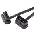 OBD2 Extension Cable 1Ft/30cm, OBD II Male to Female Flat Ribbon Extension Diagnostic Cord, 16pins OBD 2 Cable for Car Diagnostic Scanner. 