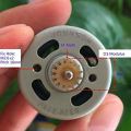 1 Pcs 385 for HC385MG Motor DC 3-12V 6500 to 28700RPM High Speed High Torque Carbon Brush Micro Motor with Gear without Magnetic Ring for DIY. 