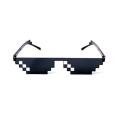 INS Black Thug Life Glasses Beach Glasses Thuglife 8bit Men New Mosaic Glasses Two-dimensional Sunglasses. 