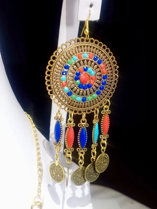 Gold%20Plated%20Multicolor%20Afghan%20Style%20Necklace%20Set%20with%20Coins%20%E2%80%93%20Traditional%20Handmade%20Ethnic%20Jewelry%20-%20Image%208