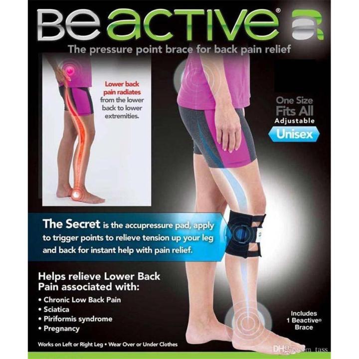 Beactive Pressure Point Brace Back Pain Acupressure Sciatic Nerve Be Active Elbow Knee LEG Pad