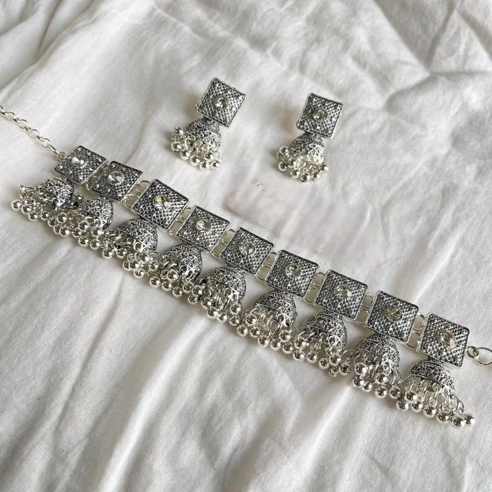 Oxidized Silver Oxidised Afghani Jewellery Oxidized German Silver