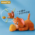 Cat and Mouse Fun Stretchable Vibration Stuffed Toy Pendant Creative Burger Cheese Doll Decompression Doll. 