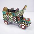 Handmade Glass Work Truck Art Pen Jars, Handicrafts, Handcrafted Mirror work truck handmade truck art Miniature Truck Model- Glass Work Table Decor Handcrafted Mirror work truck handmade truck art miniature truck design wall decoration. 