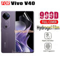Vivo V40 Full Transparent Hydrogel Soft Film Screen Protector For Vivo V40 Pro V30E V30 Pro V29 Pro Front Flim + Back Flim + Camera Lens Flim. 