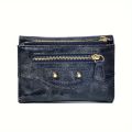 Billetera Sólida Para Mujer Con Decoración De Remaches Nuevos Para Mujeres, Con Textura Y Espacio Para Tarjetas De Crédito. 