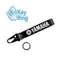 1-PC Motorcycle Collectable Strap Embroidery Keyring Keychain For Yamaha YBR, YBRG, YBZ, YBZ-DX, YD100, R3, R1 Black. 