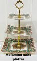 Three Tier Serving Platter in Melamine | 3-Tier Melamine Cupcake Stand | Dessert Stand, Cupcake Stand, Tea Party, Serving Platter for Wedding Birthday Party. 