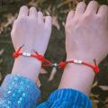 2PCS Couple Bracelet Magnet Sun Moon Promise Friends Bracelet Magic Braid Bracelet For Women Couple Best Friend. 