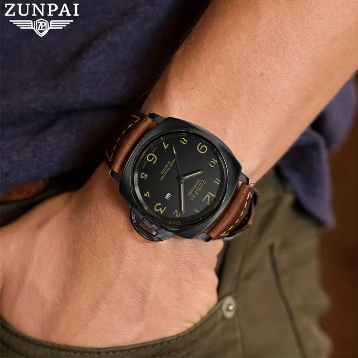 ZUNPAI%20Men%20Watch%20Waterproof%20Stainless%20Steel%20Black%20High%20Quality%20PU%20Leather%20Strap%20Business%20Fashion%20Watch%20For%20Men%20Analog%20Calendar%20Luminous%20Wristwatch%20Luxury%20Brand%20Authentic%20%5BFree%20With%20Box%5D%20-%20Image%208