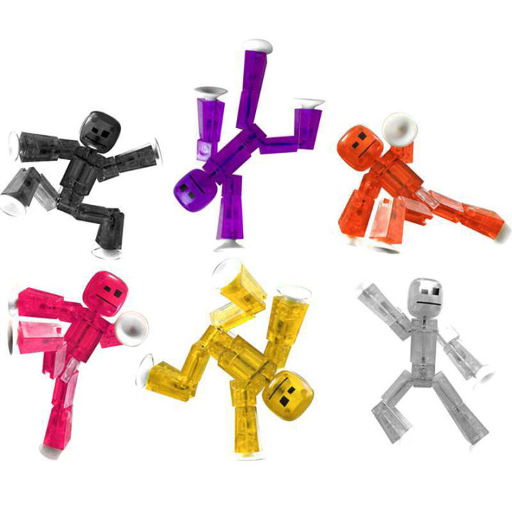 SF Sucker Stickman Kids Toy 1PC Random Color Handmade Model Versatile Doll Figurine Toys