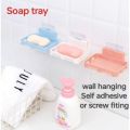 Adhesive Soap Dish Multipurpose Dish Tray White Shower Bar Soap Holder Wall Mounted Bathroom Hanging Soap Tray Holder for Tub Plastic. 
