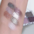 4-Color Glitter Blue Eyeshadow Palette Matte Pearl Shimmer Acrylic Smoky Purple Eye Shadow Palette Long Lasting Makeup Cosmetic. 