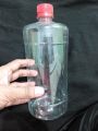 1pcs 1 Liter 8.5 inch long Empty clear Pet Plastic Bottle with cap For Water Storage oil  and different usage clear 1 liter  Bottle. 