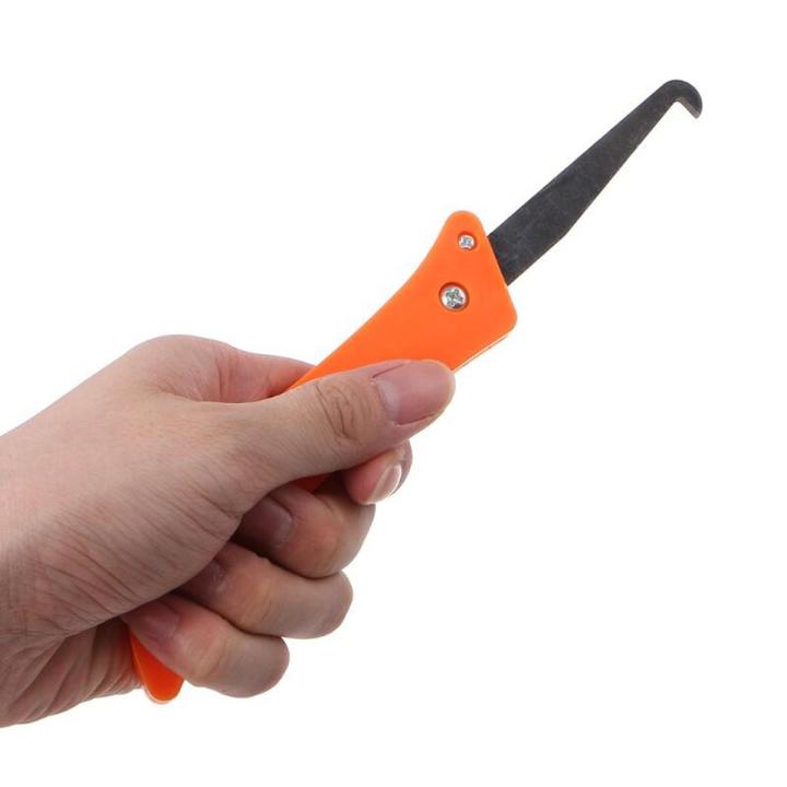 Professional Handheld Folding Hook Knife for Tile Gaps Grout Cleaning Repairing Construction Tools 63HF -Multicolor