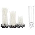 NYT 300Pcs Low Smoke Natural Candle Wick With Wax Pre-Wax Wick Candle Making Kit & 1X Candle Molds Candle Making Mould. 