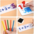 Treehole I Love Mathematics Learning Toys Sight Number Games Matching Number Puzzles Montessori Preschool Educational Toys for Kids Boys Girls Age 3+ Years Old. 
