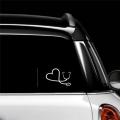 Car Sticker On The Heart Of A Nurse Doctor Stethoscope Love Stylish Reflective. 