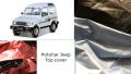 Suzuki Potohar Jeep Water and Dust Proof Car Top Cover Double Coating Material- Full Body Cover - Good Quality. 