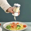 Glass Salt and Pepper Shakers with Press Button Lid,Salt Dispenser Spice Shaker,One Time Output 0.5g,Seasoning Shaker Spice Salt Paprika Pepper Powder (Multi-Color). 