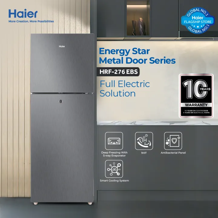 Haier%2010%20Cu%20Ft-E-Star%20Series-HRF-276%20EBS-Deepest%20Freeze-Direct%20Cool-1%20Hour%20Icing%20Technology-Metal%20Door-10%20Years%20Warranty%20-%20Image%202