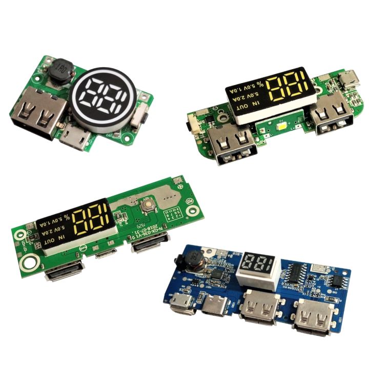 LED/LCD Dual USB 18650 Battery Charger Power Bank Module 5V 1A 2A Board Collection