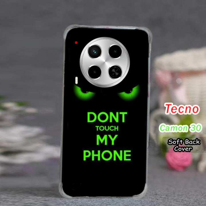 Tecno Camon 30 Pouch Cover - Dont Touch Soft Back Cover Case For Tecno Camon 30
