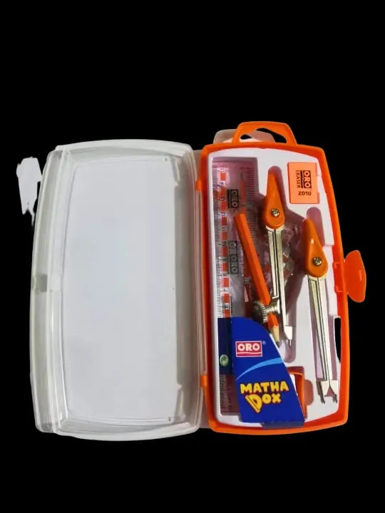 Mathematical%20Geometry%20Box%20-%20%208%20%20Instruments%20-%20%201%20Led%20pencil,%201%20pencil%20sharpener,%202%20triangle%20rulers,1%20straight%206%E2%80%B3%20scale,%201%20protractor,1%20metal%20compass,%201%20dual%20nib%20compass%20and%201%20soft%20eraser.%20-%20Image%203
