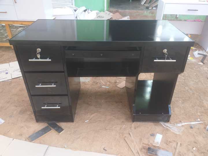 Home%20Office%20Desk%20,4%20Drawer%20Simple%20Study%20Black%20Desktop%20Table%20Bedroom%20Wooden%20Pc%20Computer%20Desk%20-%20Image%203