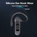 VAORLO Bluetooth Business Headset Air Conduction Wireless Earphones Ear-hook Waterproof Headphone Digital Display Sports Headset HiFi Music Noise Cancelling With Mic Large Capacity. 