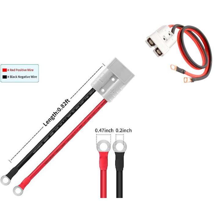 Forklift Battery Charger Connector with Extension Cable