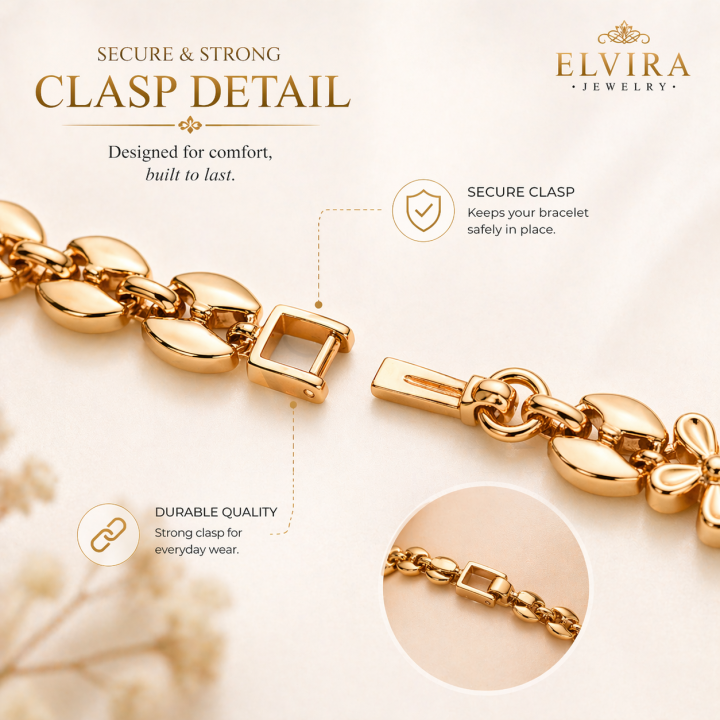 Floral%20Link%20Bracelet%20%E2%80%93%20Signature%20Gold%20Tone%20Wrist%20Piece%20for%20Women%20-%20Image%207