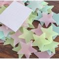 Pack of 200 - 3D Stars Glow In The Dark Wall Stickers. 