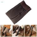 Fleece Lined Tights Stockings for Women Translucent Fleece Winter Warm Tights High Waist , Black Translucent, 200g With feet. 