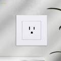 Wall Mounted Socket Panel Square Socket Panel US Plug for Office Commercial. 