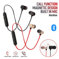 In Ear Wireless Bluetooth 5.2 Neckband Headphones, Magnetic Earphones with Mic, Noise Cancellation, Sweat Proof Sport Earbuds. 