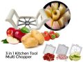 Stainless Steel Multi Chopper 3 in 1 Set. 