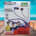 SRM Wireless Neckband Bluetooth Headset 45 Hours Battery Anti Noise Cancellation Touch Sensor Equalizer Gaming Mode. 