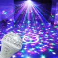Colorful Auto Rotating RGB LED Bulb Stage Light Bulb Lighting for Party Club Home Decor Lamp - Led Disco Lights for Room Party Birthday Decoration. 