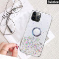 Phone case For Realme C61 Back cover Glitter Starry Sky Bling Ring Lanyard Shiny Transparent Holder Stand Girls Soft Cover For Realme C63 Cover cases. 
