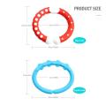Baby Toys Rainbow Circle Chain Ring Teether Teething Toys Kids Bed Hanging Accessories Gift,6 pcs. 