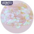 Green forest Seashell Sequins Multicolor Loose Paillette Glitter Sea Shell Flakes. 