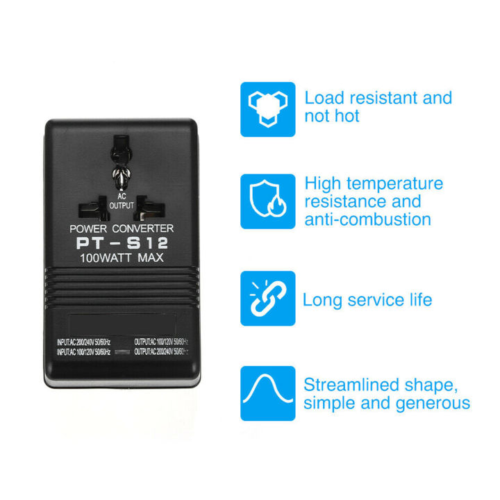 Studyset%20100w%20Dual%20Voltage%20Transformer%20Light-weight%20High%20Temperature%20Resistant%20Ac%20110v/120v%20To%20220v/240v%20Power%20Converter%20Adapter%20-%20Image%207