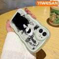YIWESAN For OPPO A83 A59 Case Fashion Gojo Satoru Pattern Colorful Lovely Cream Wave Border Soft Clear Shockproof Phone Cases Creative Camera Transparent Casing Simple Gentle Protective Cover. 