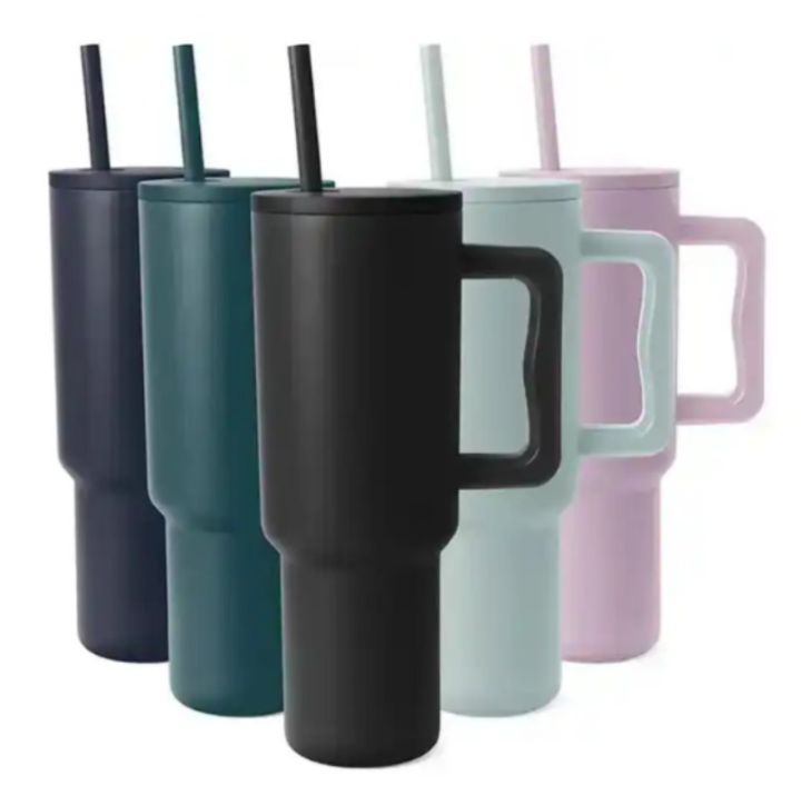 Drinkware 40oz Mug Tumbler FlowState Stanley Quencher 1200ML Stanley Cup Stainless Steel Vacuum Insulated Tumbler Ice Coffee Cup - Tumbler mugs