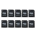 【All Of Me】10Pcs Micro SD TransFlash TF Memory Card Adapter Converter Black. 